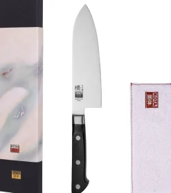 KOTAI Japanske Knive > Hashi Classic Santoku Kniv 17 cm, Pakkatræ