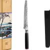 Sale Pakka Damascus Brødkniv 20 cm, Pakkatræ Brødknive
