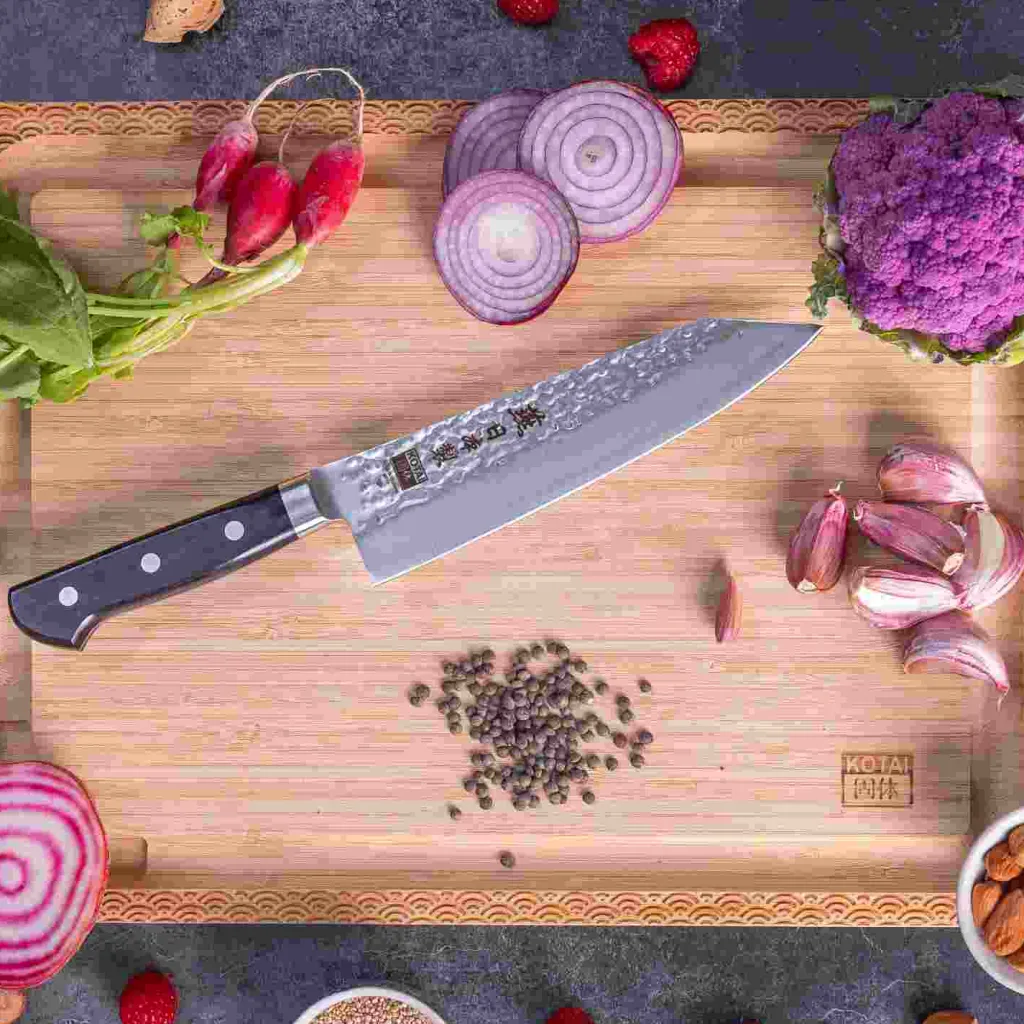 Discount Tsubame Santoku Kniv 18 cm, Pakkatræ Japanske Knive