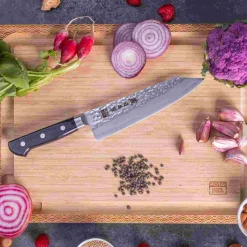 Hot Tsubame Santoku Kniv 18 cm, Pakkatræ Japanske Knive