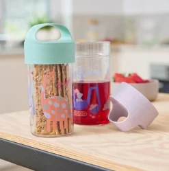 Børn Koziol Madkasser Til Børn|Drikkedunke Til Børn > BUDDY Rex Snackboks/Drikkedunk 500 ml,