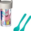 Børn Koziol Drikkedunke Til Børn|Opbevaring Til Køkkenet > BUDDY Svampebob Patrick Snackboks/Drikkedunk m. Bestik 500 ml, Organic Sand