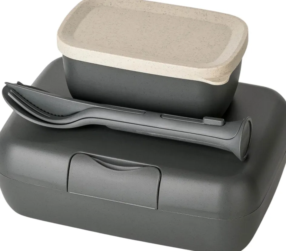 Best Koziol CANDY READY Madkassesæt 19x13,5 cm, Nature Ash Grey