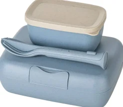 Best Koziol CANDY READY Madkassesæt 19x13,5 cm, Nature Flower Blue
