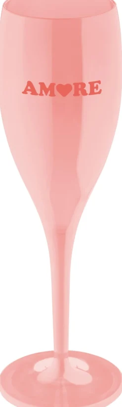 Best Koziol CHEERS No. 1 AMORE Champagneglas 10 cl, Sweet Pink