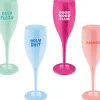 Clearance Koziol CHEERS No.1 COLOR UP Champagneglas 4 stk. 10 cl, Multi