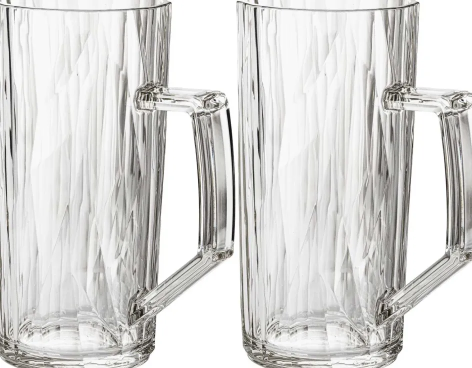Hot Koziol CLUB No. 26 Ølglas 2 stk. 50 cl, Crystal Clear