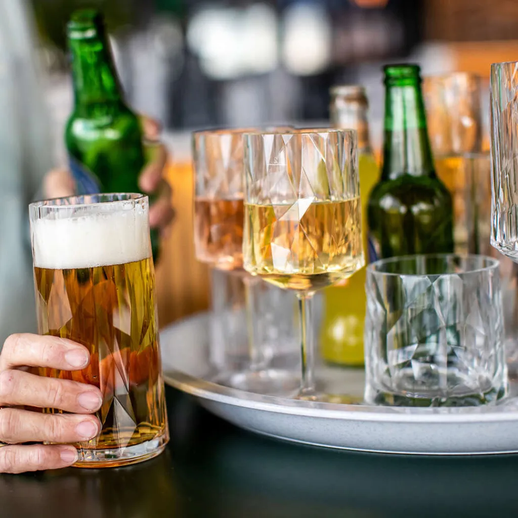 Koziol Drinksglas|Drinksglas > CLUB No. 8 Long Drink Glas 2 stk. 30 cl, Crystal Clear