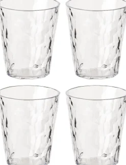 Hot Koziol CLUB No. 1 Vandglas 4 stk. 25 cl, Crystal Clear