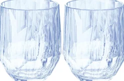 Sale Koziol CLUB No. 24 Vinglas 2 stk. 30 cl, Transparent Aquamarine