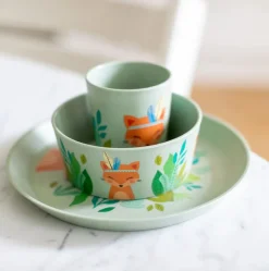 Clearance Koziol CONNECT HARRY Spisesæt, Organic Green