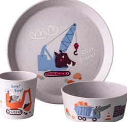 Outlet Koziol CONNECT Trucks Spisesæt, Organic Purple Grey