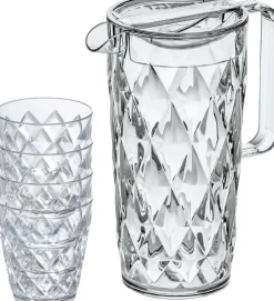Best CRYSTAL Kande m. 4 Glas 250 ml Karafler