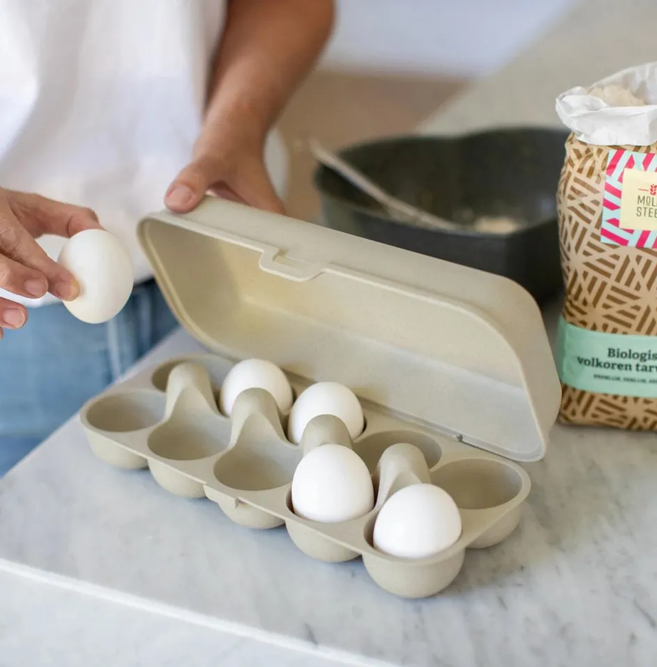 Clearance Koziol EGGS TO GO Æggebakke , Nature Desert Sand
