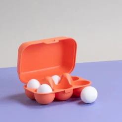 Clearance Koziol EGGS TO GO Mini Æggebakke 17x11,8 cm, Strong Coral