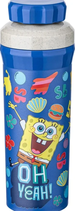Hot OLLI SvampeBob Firkant Vandflaske 500 ml, Børn Drikkedunke Til Børn|Opbevaring Til Køkkenet