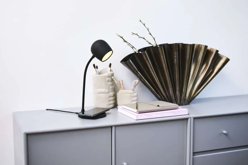 Hot kreafunk Ellie Bordlampe H32 cm, Sort