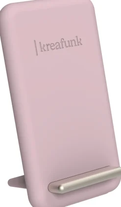 New kreafunk reCHARGE Trådløs Ladestander 11,6x6,5 cm, Dusty Rose