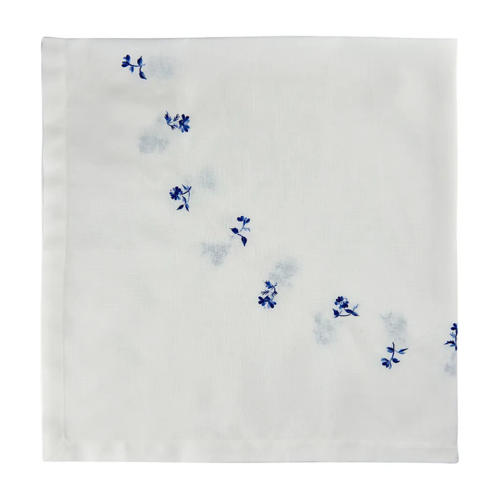 New Blå Blomst Dug 120x120 cm Duge