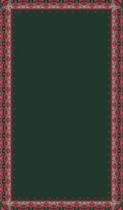 Hot Eventyrsdug 140x332 cm, Mørkegrøn Duge