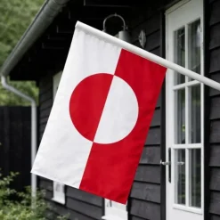 Langkilde & Søn Uderum > Facadestang m. Grøndlandsk Flag
