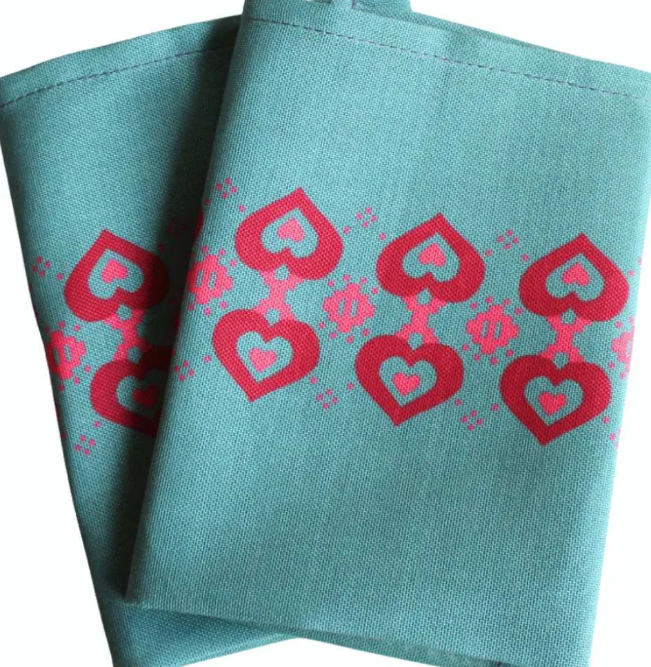 Outlet Langkilde & Søn Juleserviet 2 stk. 38x38 cm, Grøn