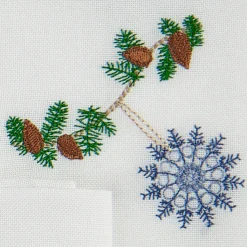 Langkilde & Søn Servietter > Juleserviet 50x50 cm, Blå Iskrystal
