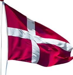 Langkilde & Søn Uderum > Luksus Dannebrogsflag til Flagstang