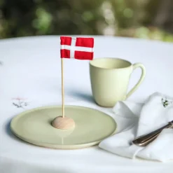 Børn Langkilde & Søn Fødselsdagsdekoration|Bordflag > Mini Bordflag 3 stk. H15 cm, Bambus