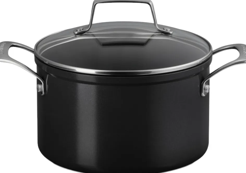 Le Creuset Essential Gryde m. Keramisk Non-stick Belægning 20 cm/3,8 L, Black