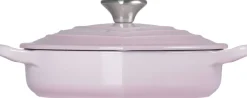 Discount Le Creuset Heart Signature Støbejernsbuffetgryde m. Hjerteformet Knop 20 cm/1 L, Shell Pink