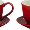 Le Creuset Kopper > Heart Signature Kop m. Underkop 2 stk. 22 cl, Cerise