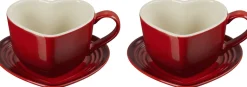 Le Creuset Kopper > Heart Signature Kop m. Underkop 2 stk. 22 cl, Cerise