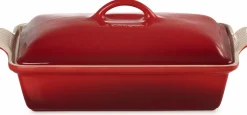 Outlet Le Creuset Heritage Fad m. Låg 33 cm/3,8 L, Cerise