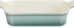 New Le Creuset Heritage Rektangulært Fad , Sea Salt