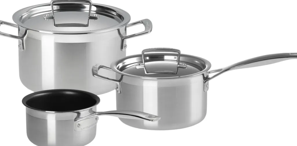 Discount 3-Ply Classic Grydesæt 3 Dele, Stål Gryder Og Kasseroller