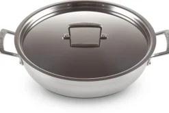 Discount Le Creuset 3-Ply Classic Sautergryde m. Låg 30 cm/4,8 L