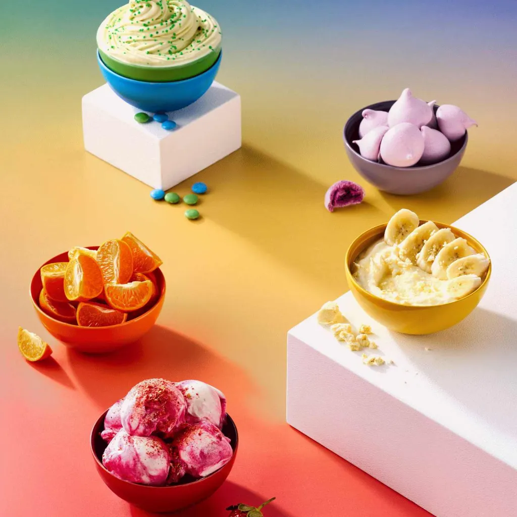New Rainbow Snackskål 6 stk. Ø12 cm, Multi Skåle|Spisestue