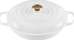 Outlet Le Creuset Signature Buffetgryde 30 cm/3,5 L, White