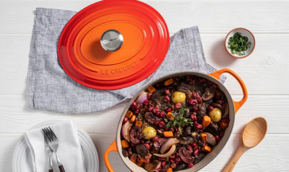 Online Le Creuset Signature Oval Støbejernsgryde 31 cm/6,3 L, Volcanic