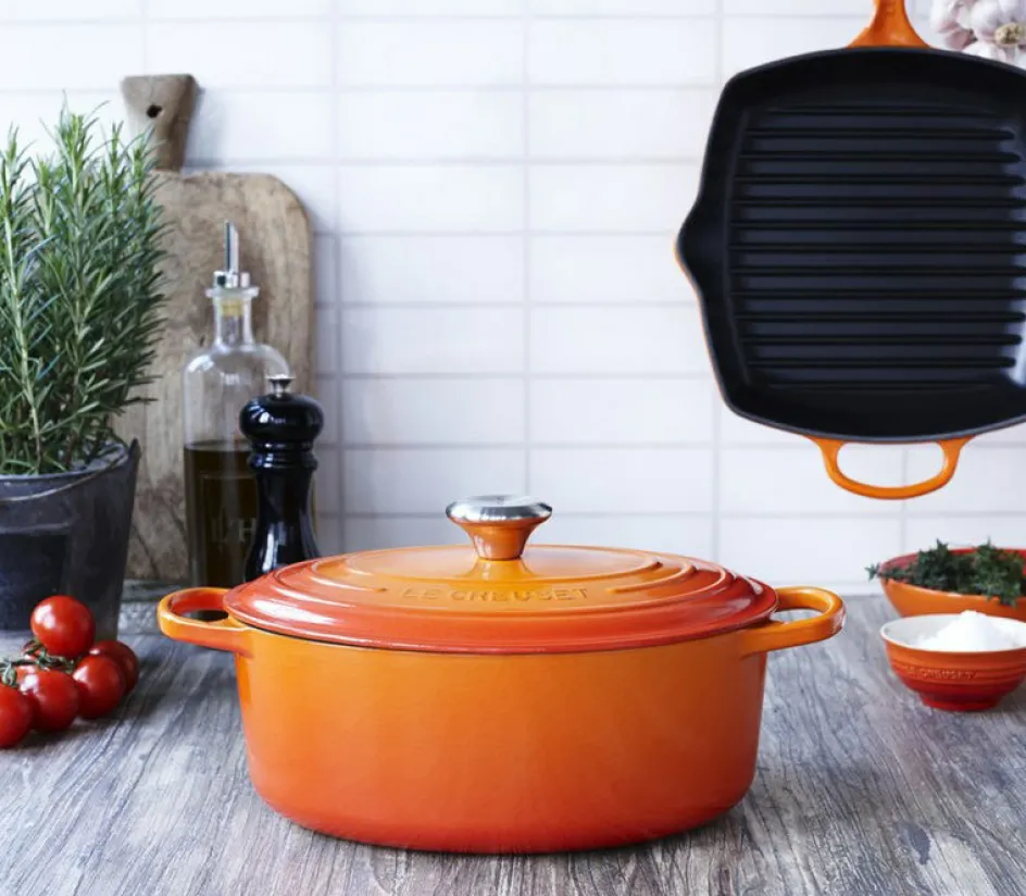 Online Le Creuset Signature Oval Støbejernsgryde 31 cm/6,3 L, Volcanic