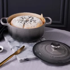 Clearance Le Creuset Signature Rund Støbejernsgryde 24 cm/4,2 L, Flint