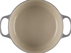 Clearance Le Creuset Signature Rund Støbejernsgryde 24 cm/4,2 L, Flint