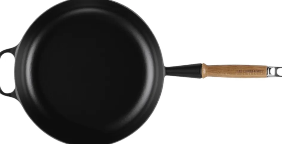 Online Le Creuset Signature Sauterpande m. Træhåndtag 28 cm, Matte Black