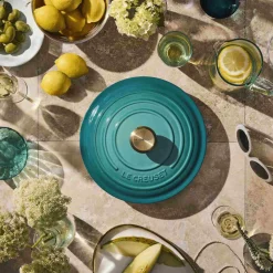 Outlet Signature Støbejernsgryde 26 cm/5,3 L, Bleu Riviera Gryder Og Kasseroller
