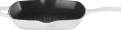 Online Le Creuset Signature Støbejernsgrillpande 26 cm, White