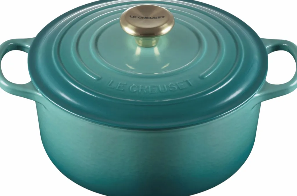 Clearance Signature Støbejernsgryde 24 cm/4,2 L, Bleu Riviera Gryder Og Kasseroller