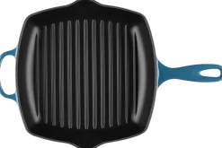 Clearance Le Creuset Signature Støbejernsgrillpande 26 cm, Deep Teal