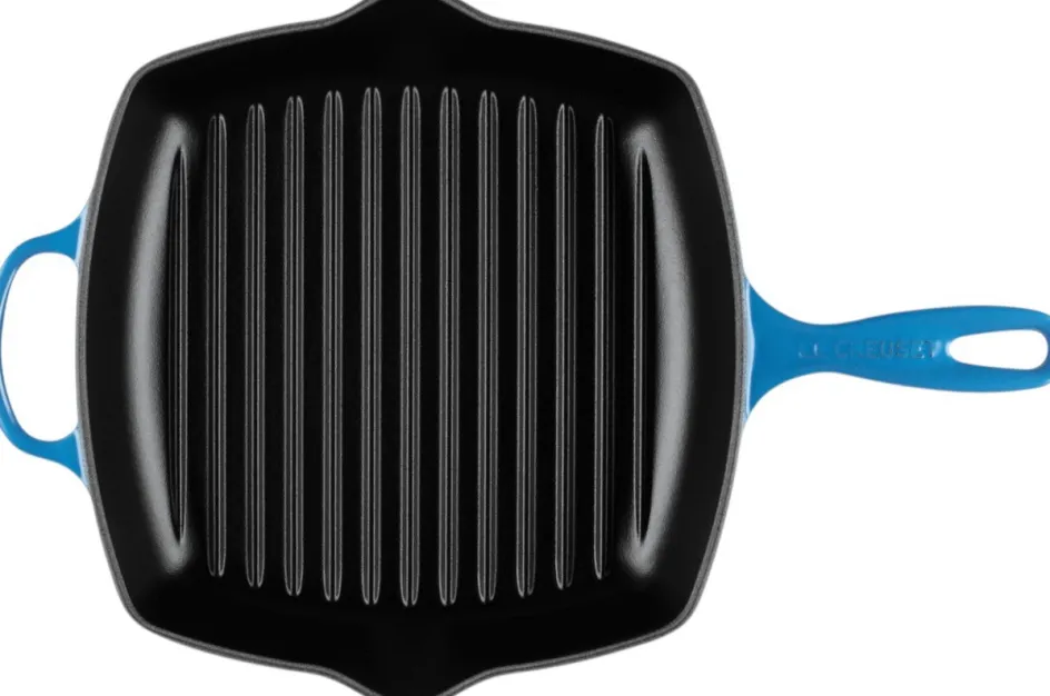 Clearance Le Creuset Signature Støbejernsgrillpande 26 cm, Azure