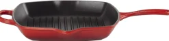 Le Creuset Signature Støbejernsgrillpande 26 cm, Cerise
